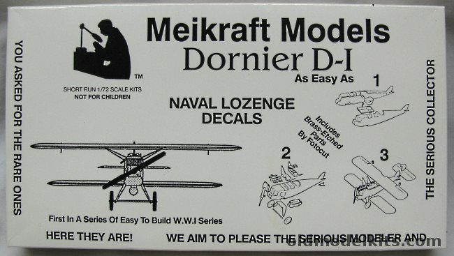 Meikraft Models 1/72 Dornier D-1, 2001 plastic model kit